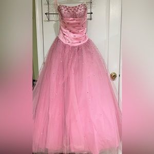 Pink tulle gown